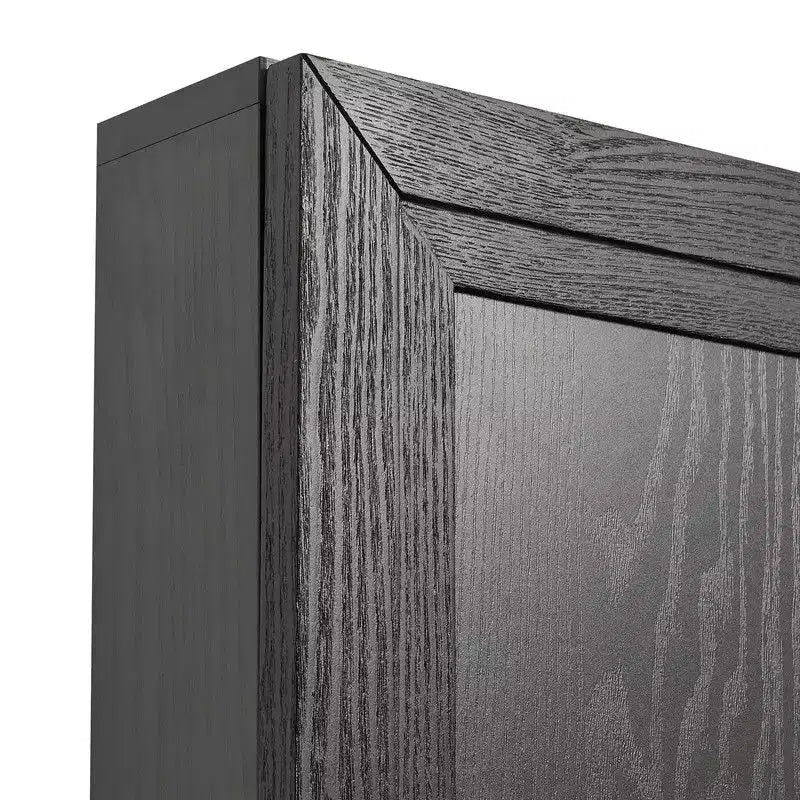 62"W x 31"H Farmhouse Sideboard Buffet Cabinet with Adjustable Shelves for Kitchen, Dining Room, Living Room, Black