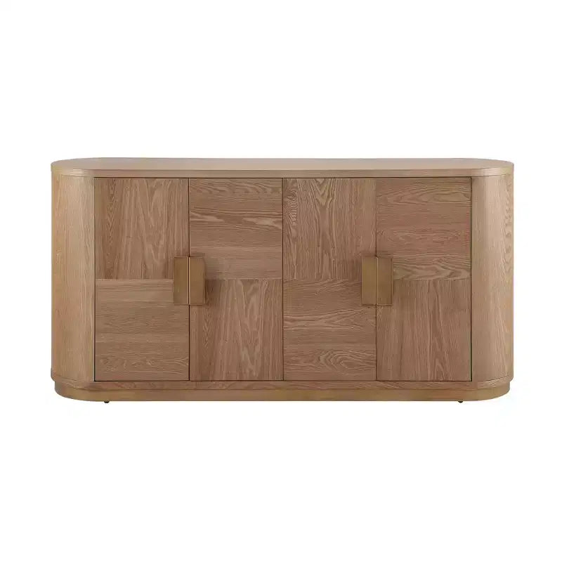 58.3" Modern Sideboard Buffet Cabinet with 4 Doors and Adjustable Shelves
