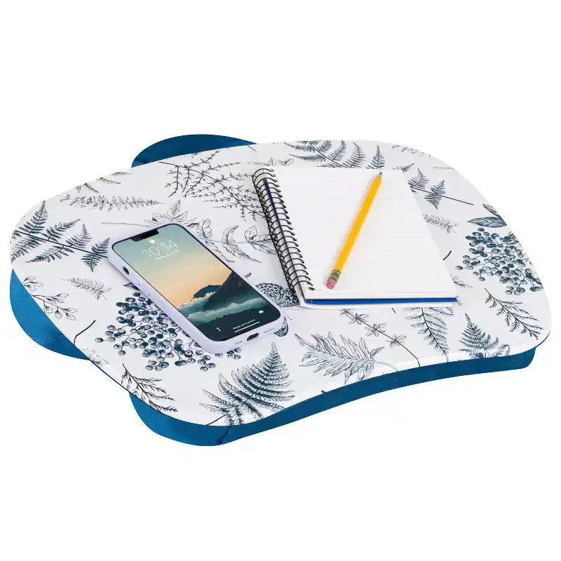 Lap Desk for Laptops up to 15.6", 17"W x 13.2"D Surface, Portable Cushioned Lap Tray