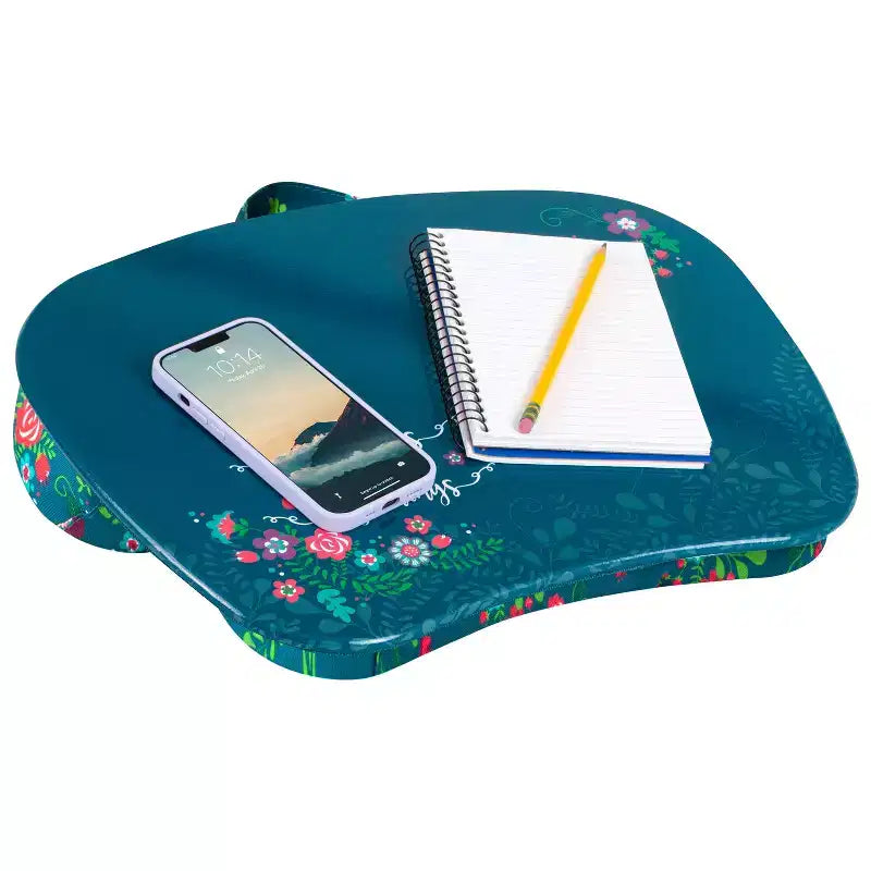 Lap Desk for Laptops up to 15.6", 17"W x 13.2"D Surface, Portable Cushioned Lap Tray
