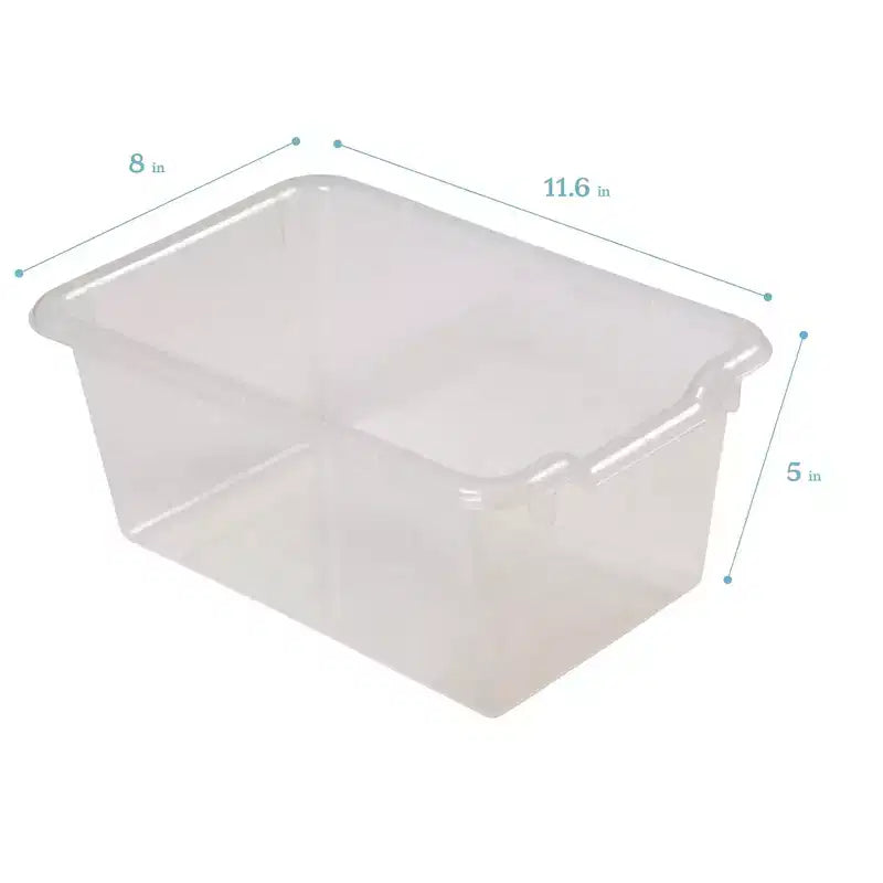 10-Cubby Tray Cabinet with 10 Scoop Front Storage Bins, 5x2, Kids Furniture