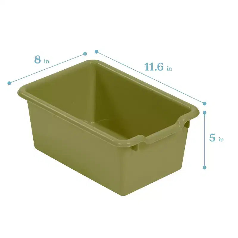 10-Cubby Tray Cabinet with 10 Scoop Front Storage Bins, 5x2, Kids Furniture