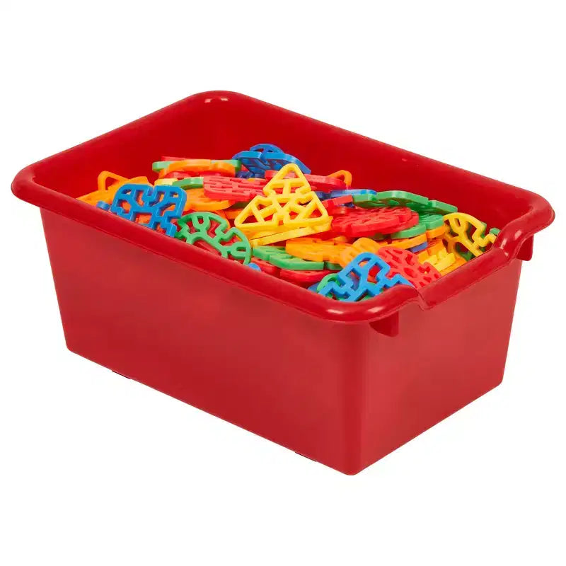 10-Cubby Tray Cabinet with 10 Scoop Front Storage Bins, 5x2, Kids Furniture